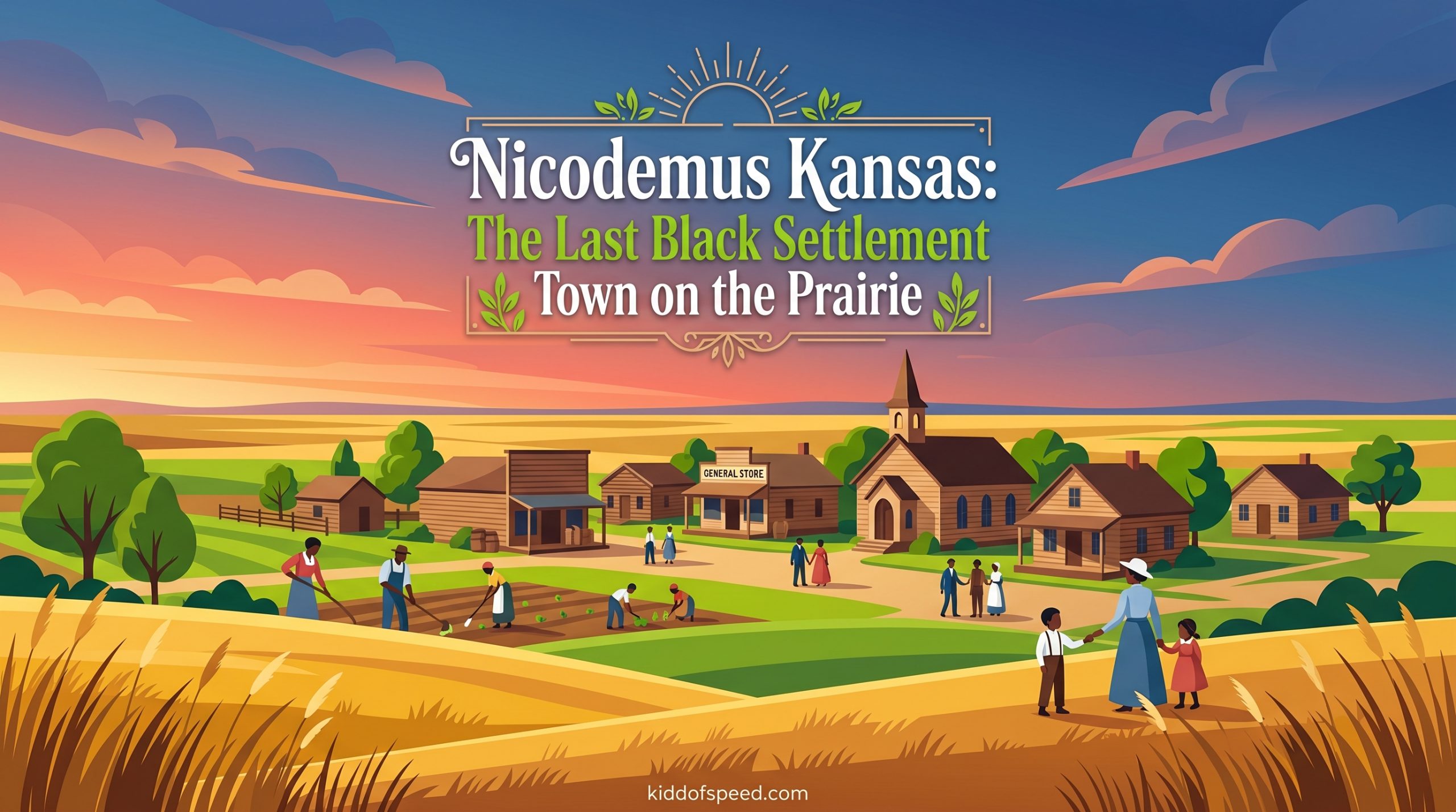 Nicodemus Kansas The Last Black Settlement Town on the Prairie