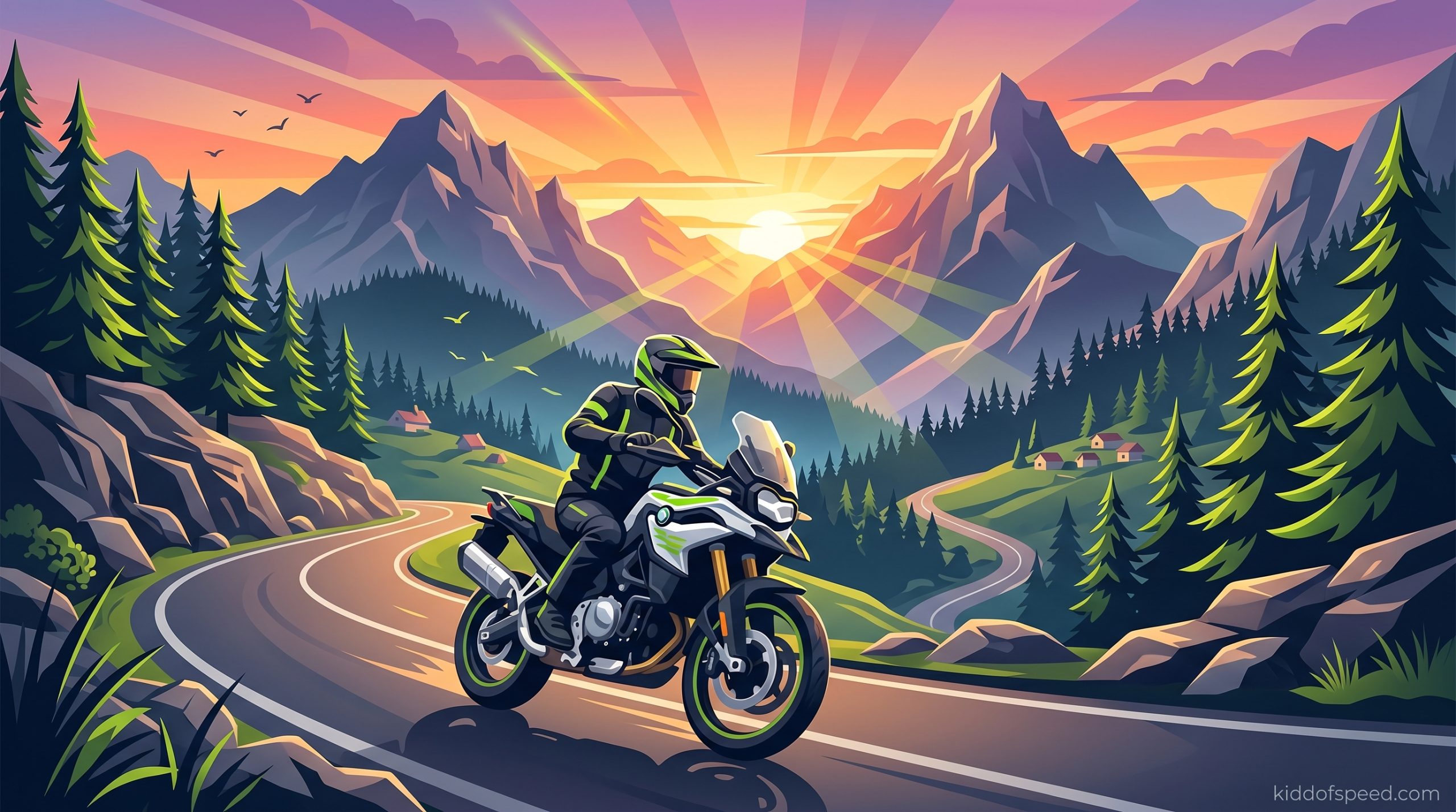 Riding the Carpathian Mountains by Motorcycle