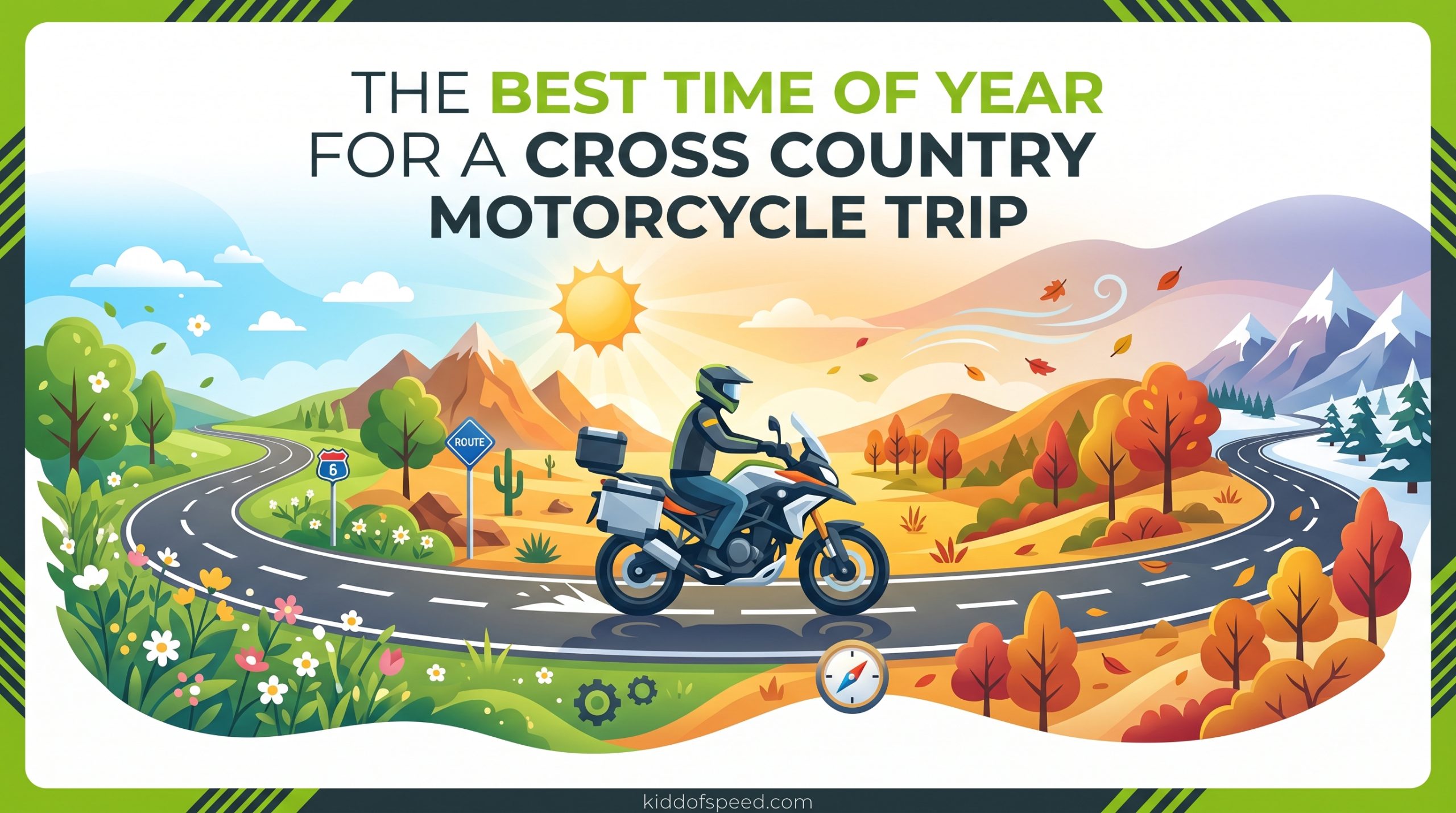 The Best Time of Year for a Cross Country Motorcycle Trip