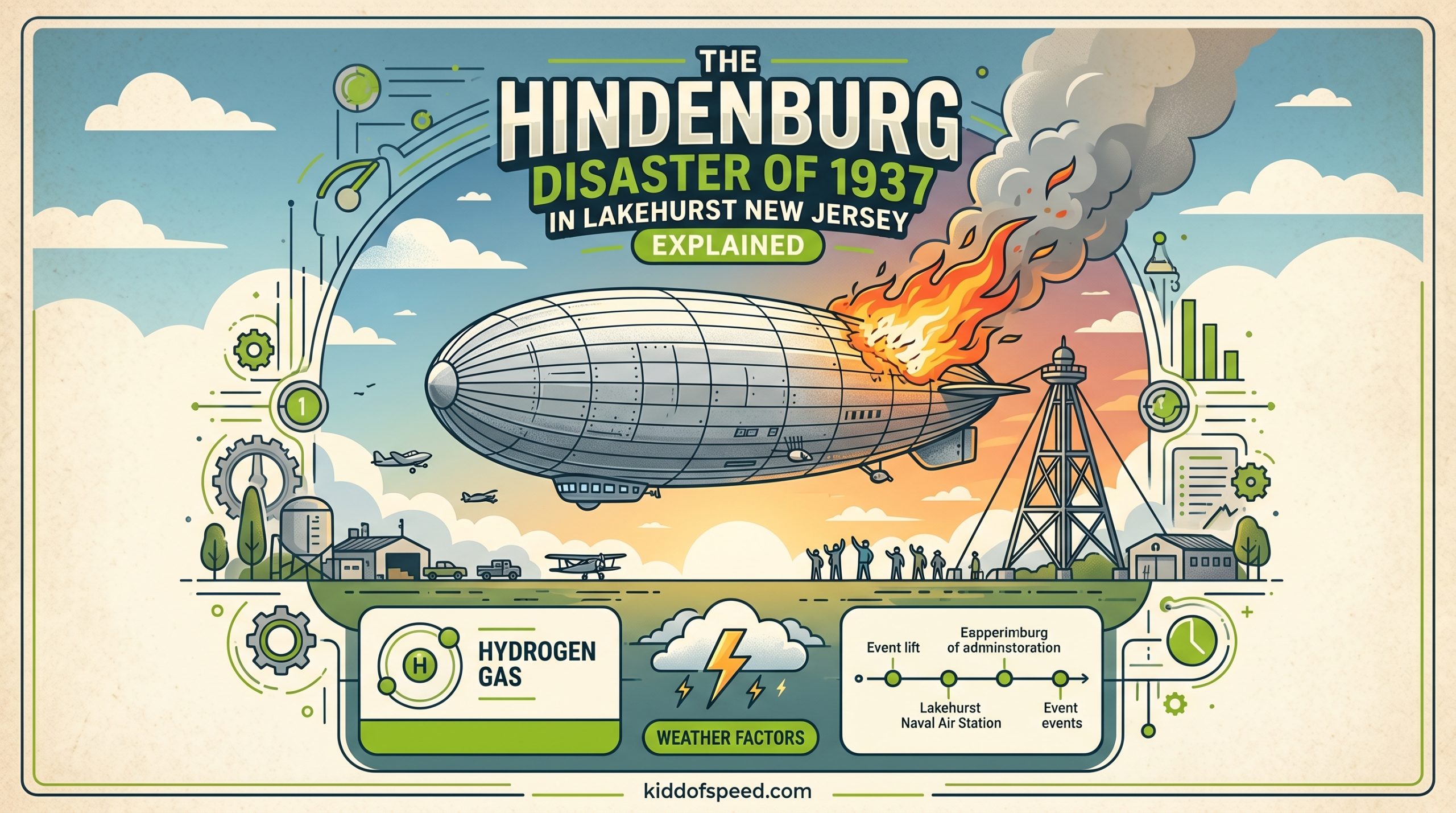 The Hindenburg Disaster of 1937 in Lakehurst New Jersey Explained