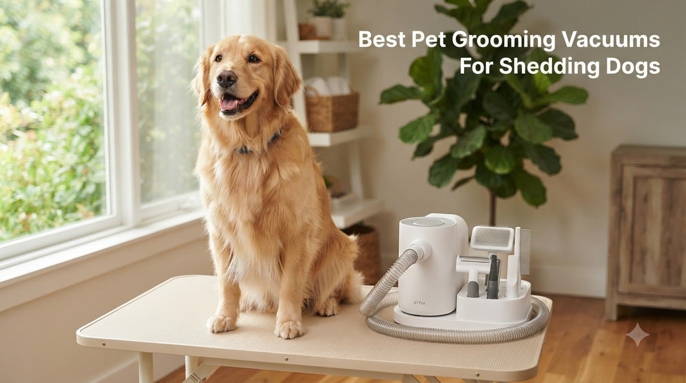 Best Pet Grooming Vacuums For Shedding Dogs