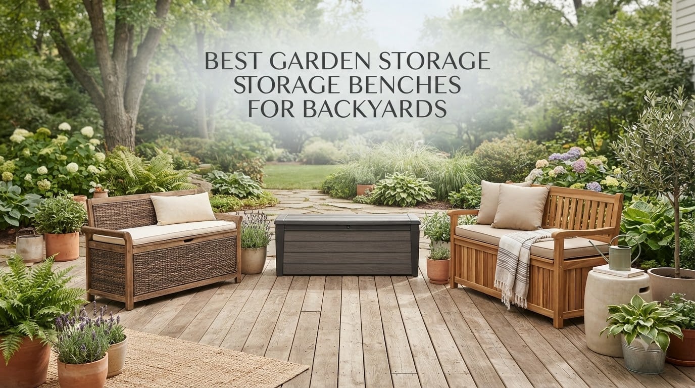 Best Garden Storage Benches For Backyards