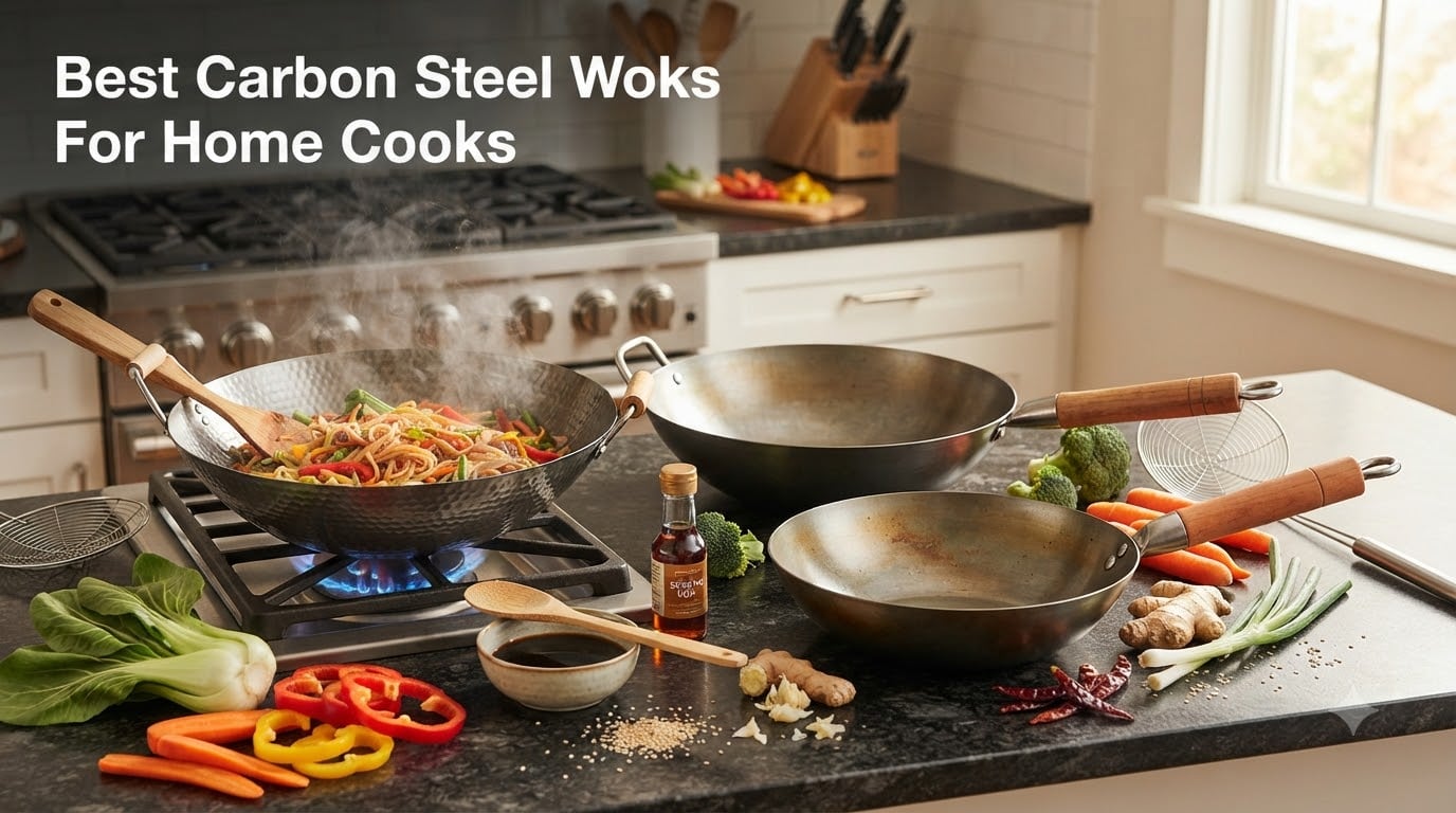 Best Carbon Steel Woks For Home Cooks