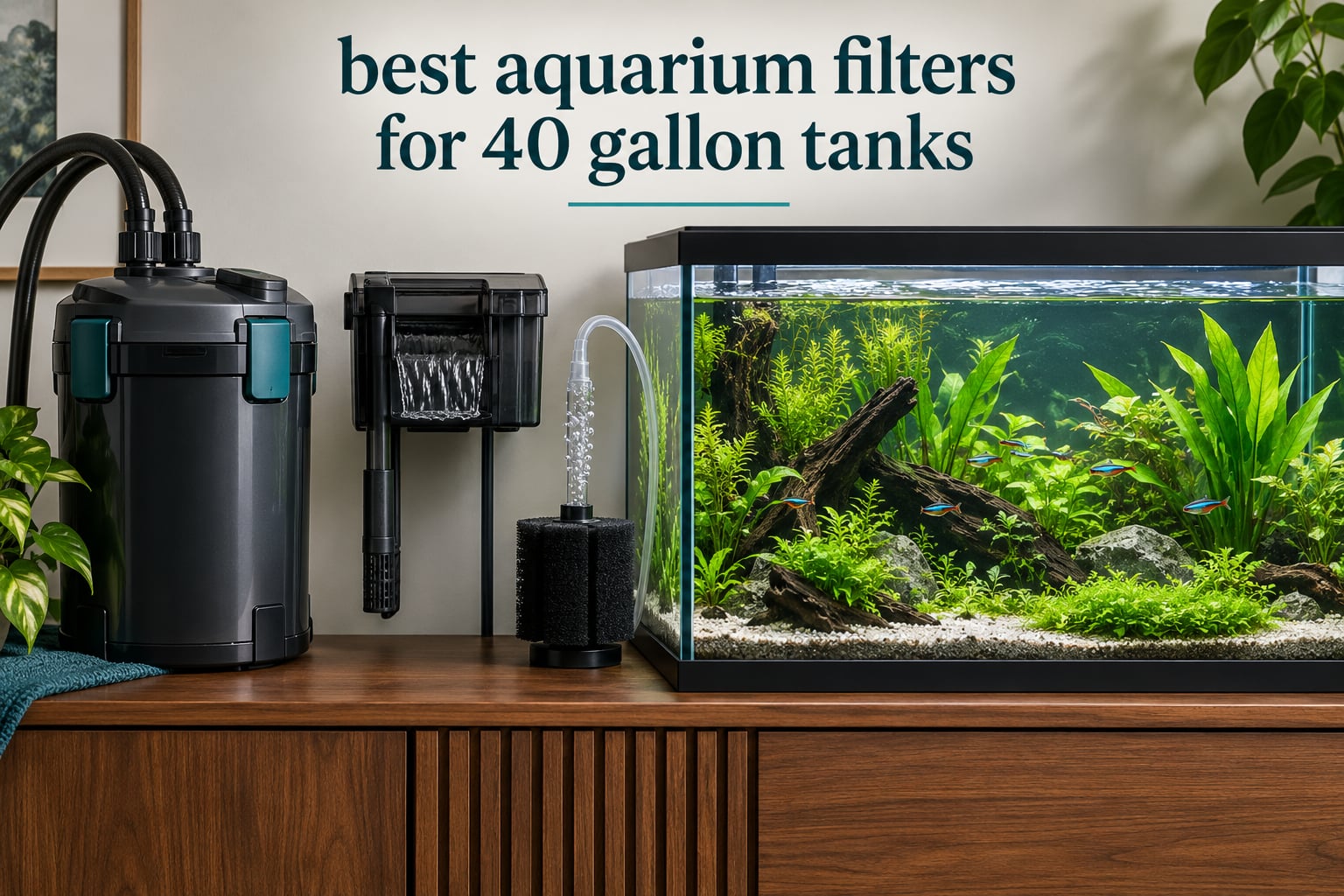 best aquarium filters for 40 gallon tanks