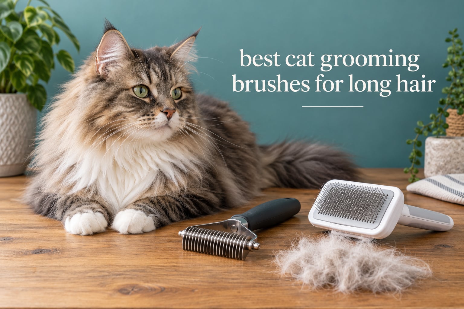 best cat grooming brushes for long hair