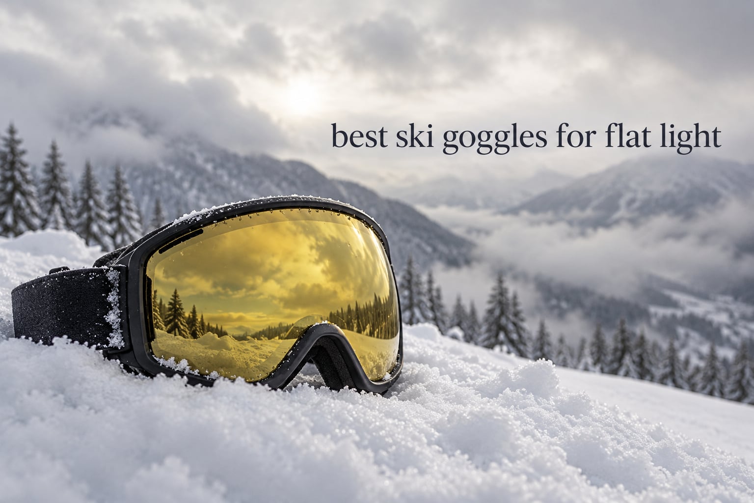 best ski goggles for flat light