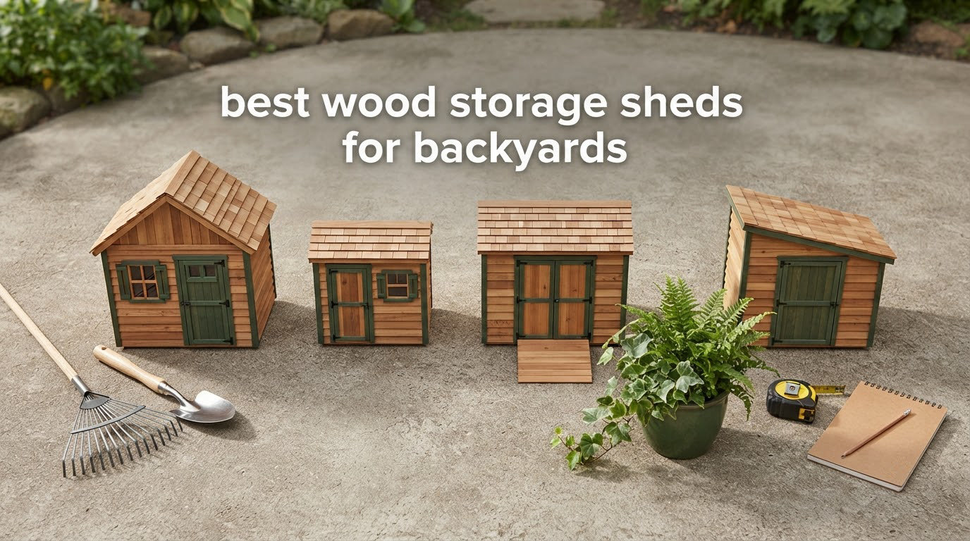 best wood storage sheds for backyards