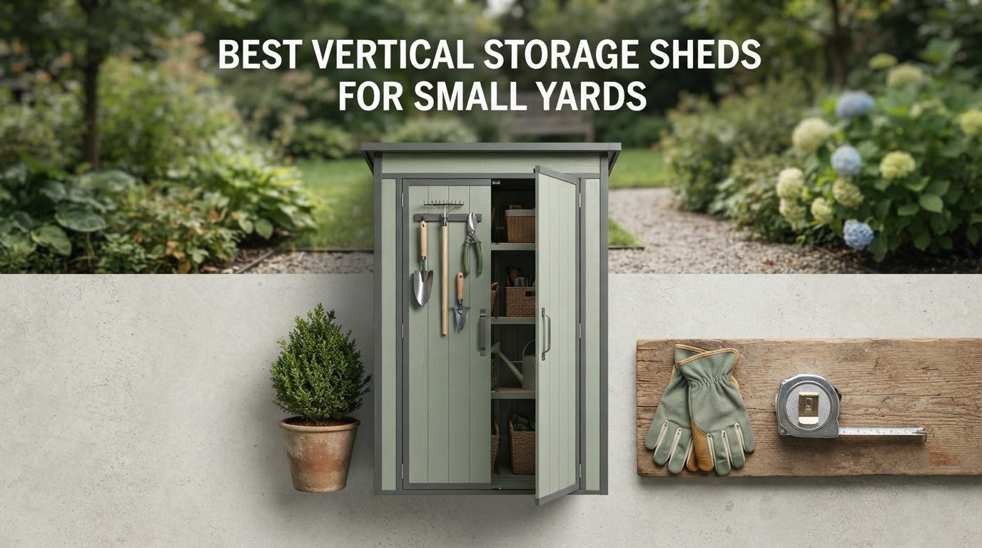 best vertical storage sheds for small yards