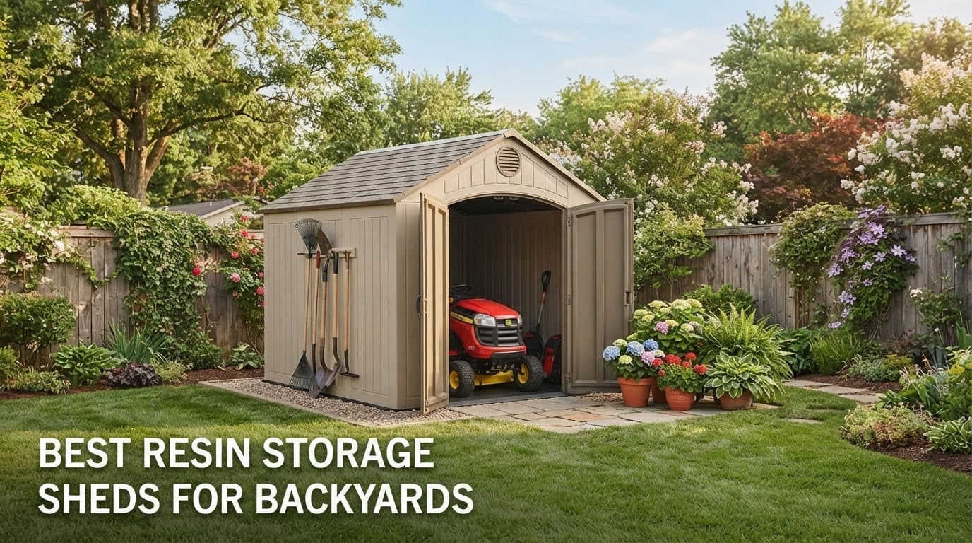 best resin storage sheds for backyards