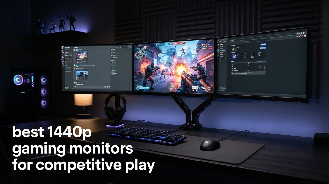 best 1440p gaming monitors for competitive play